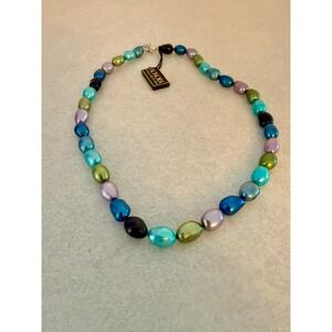 Honora Sterling‎ Silver Multicolored Freshwater Pearl Necklace 18"